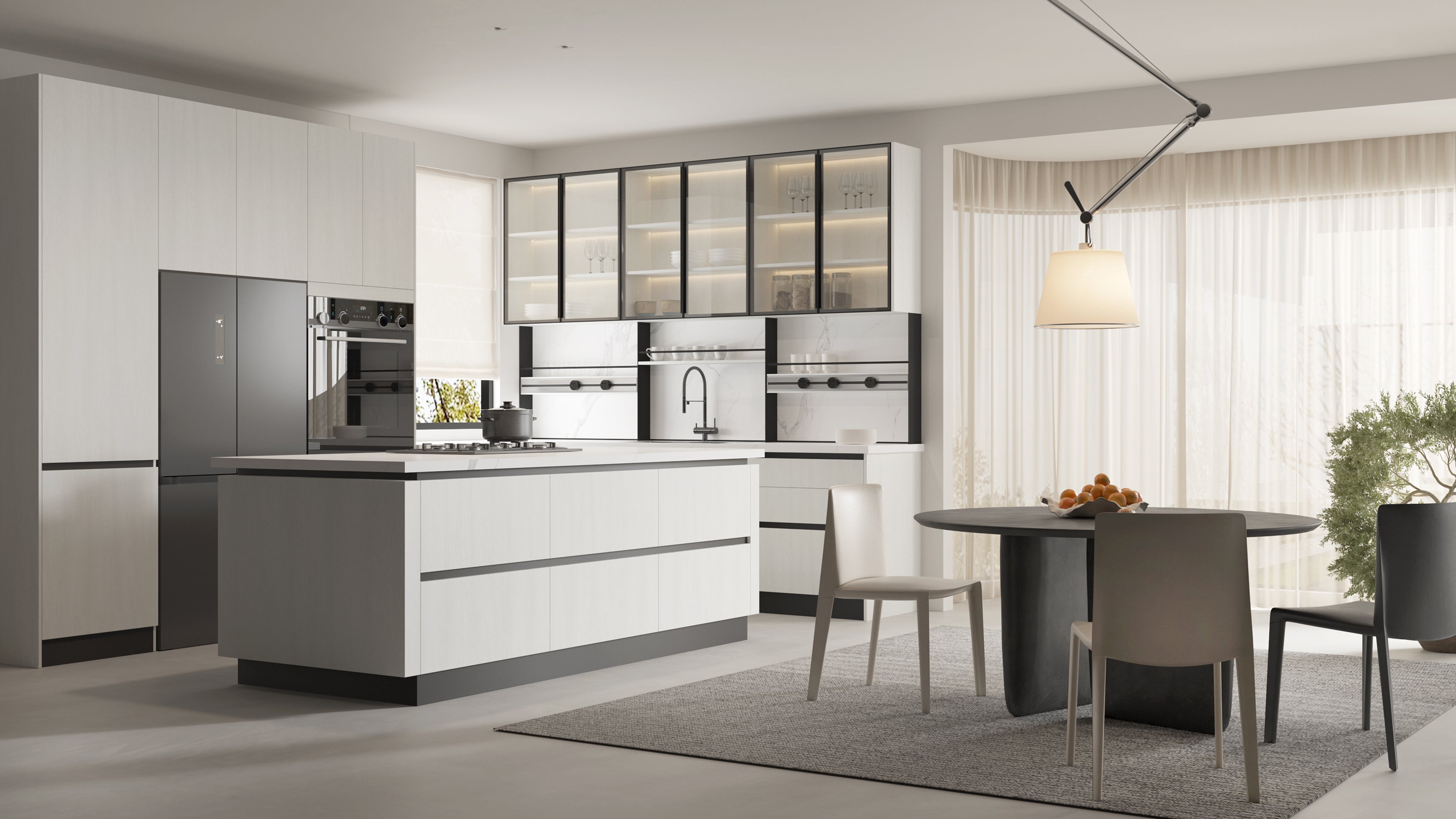 minimal wood cabinetry