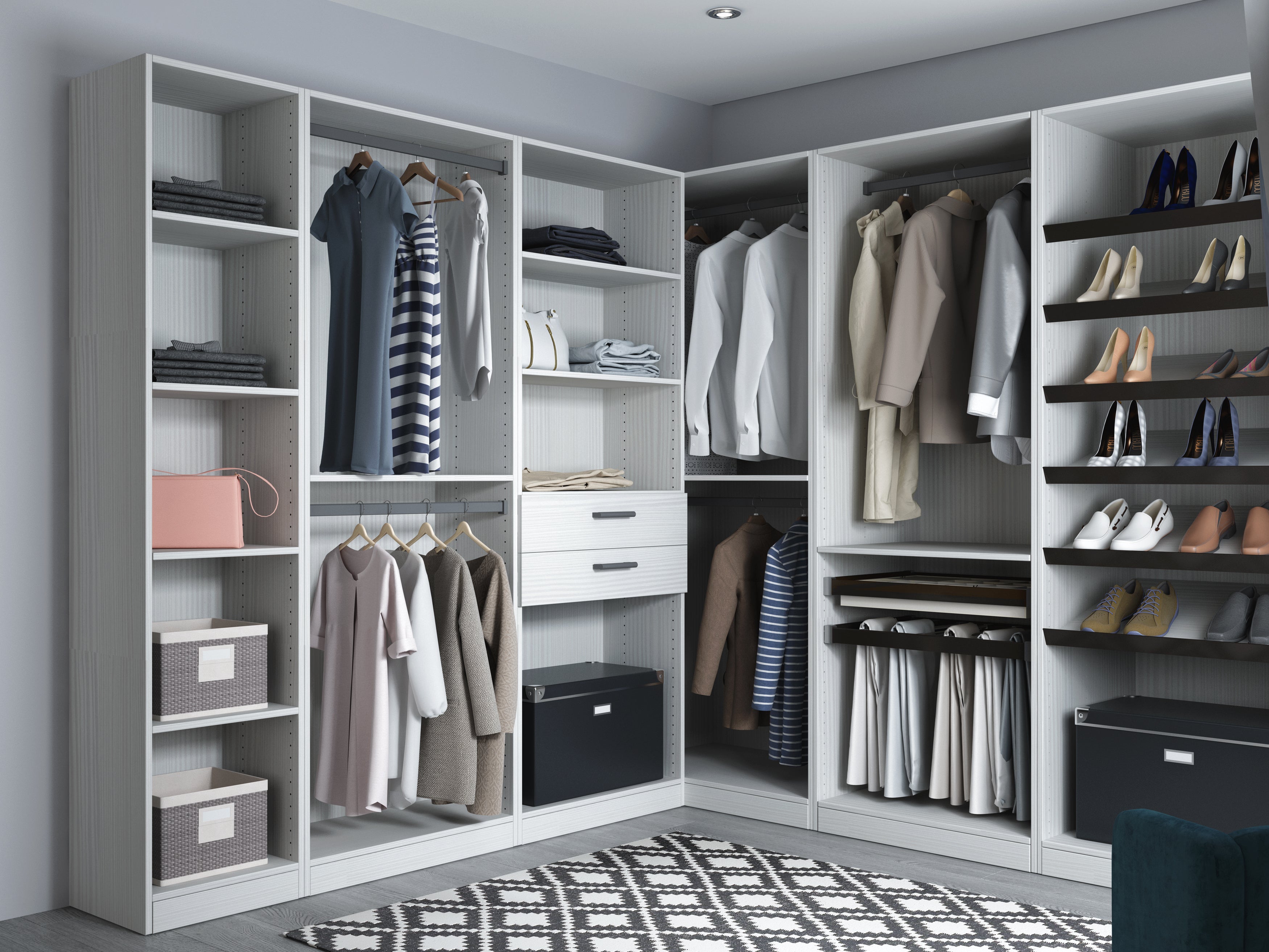wardrobe with drawers