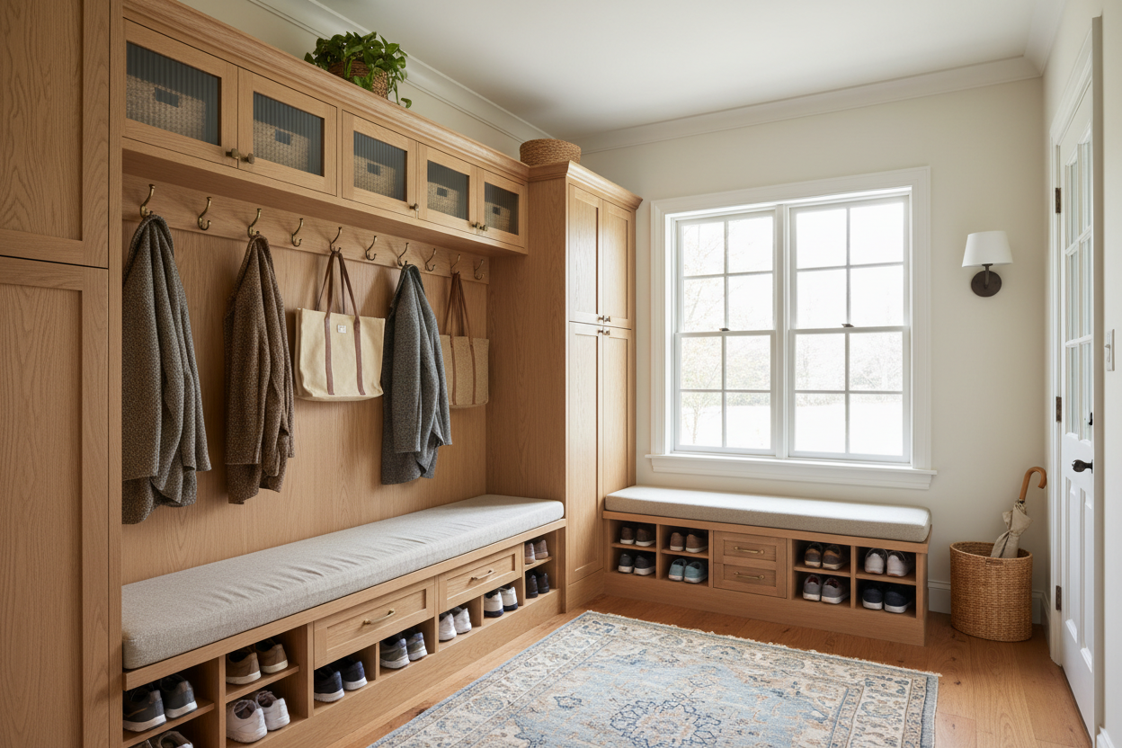 mudroom cabinets