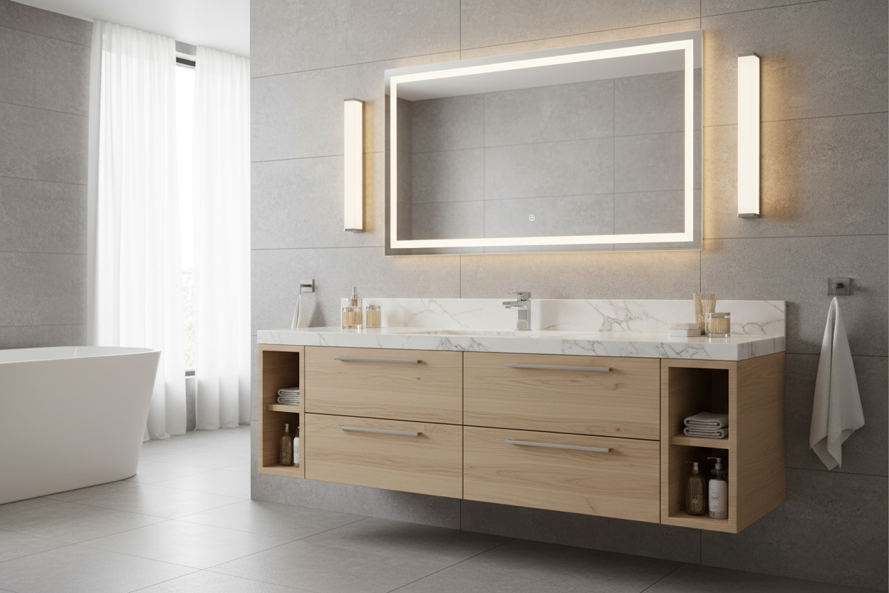 custom bathroom cabinet