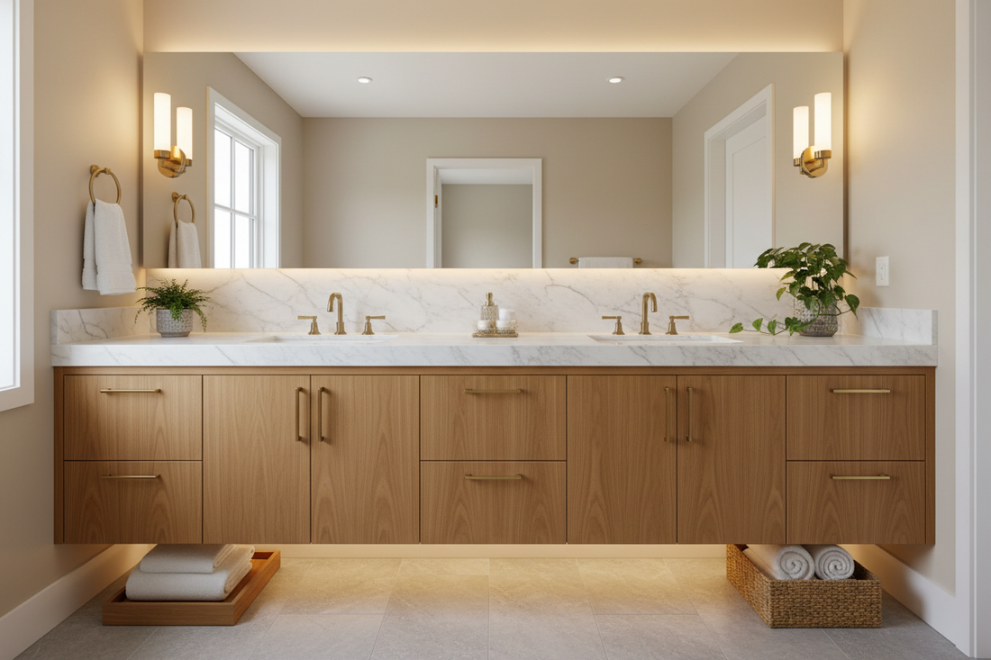 custom bathroom cabinet