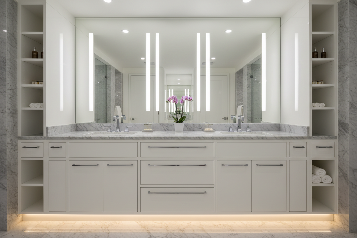 custom bathroom cabinet