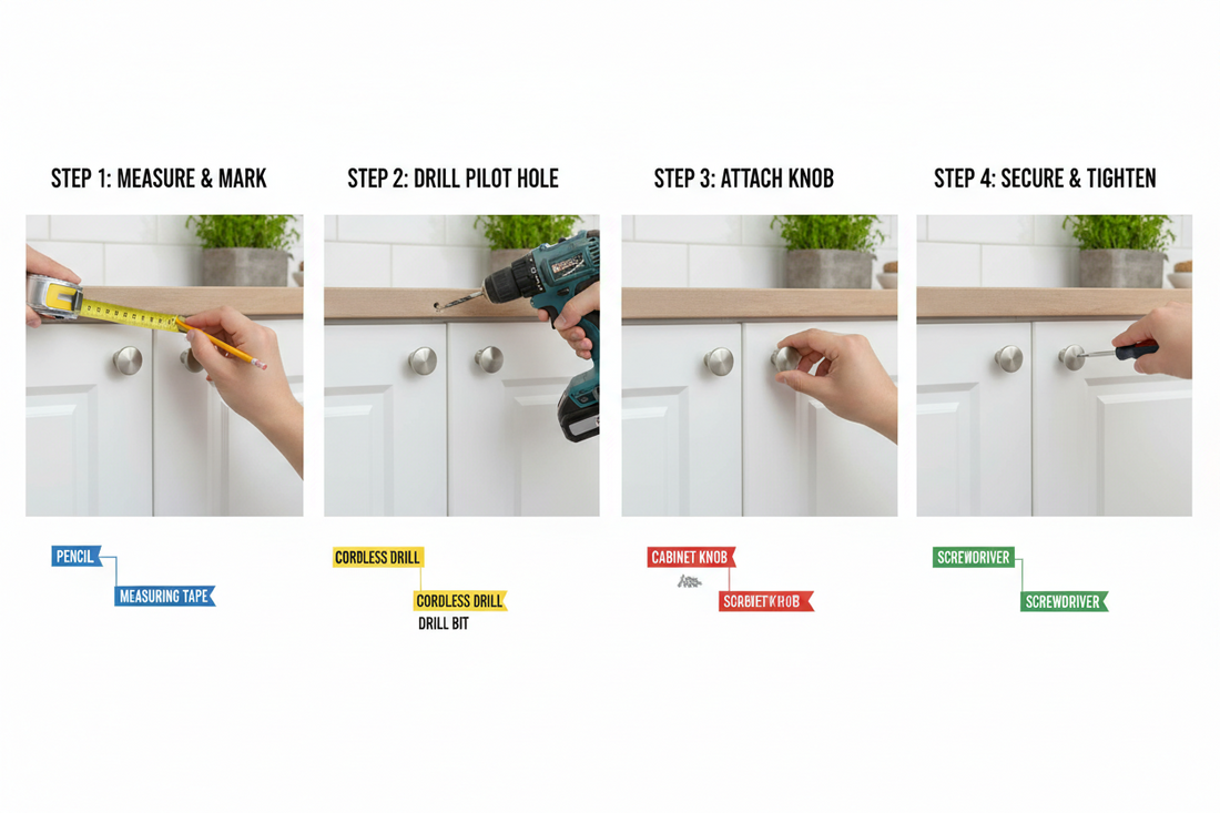 Kitchen Cabinets with Knobs