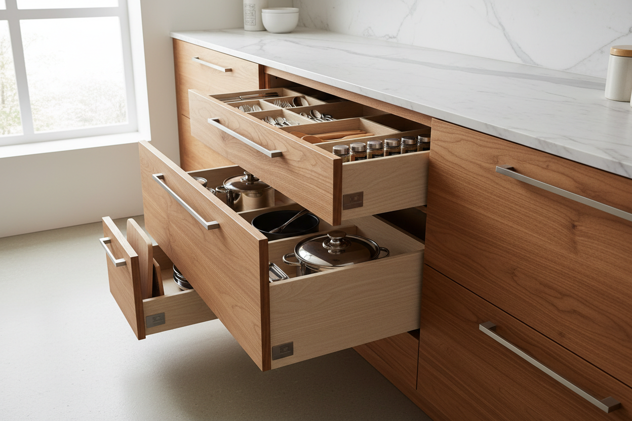 Custom Kitchen Cabinet Drawers