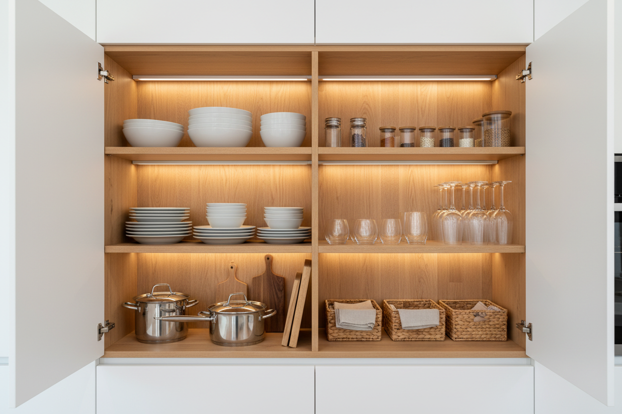 kitchen cabinet shelves