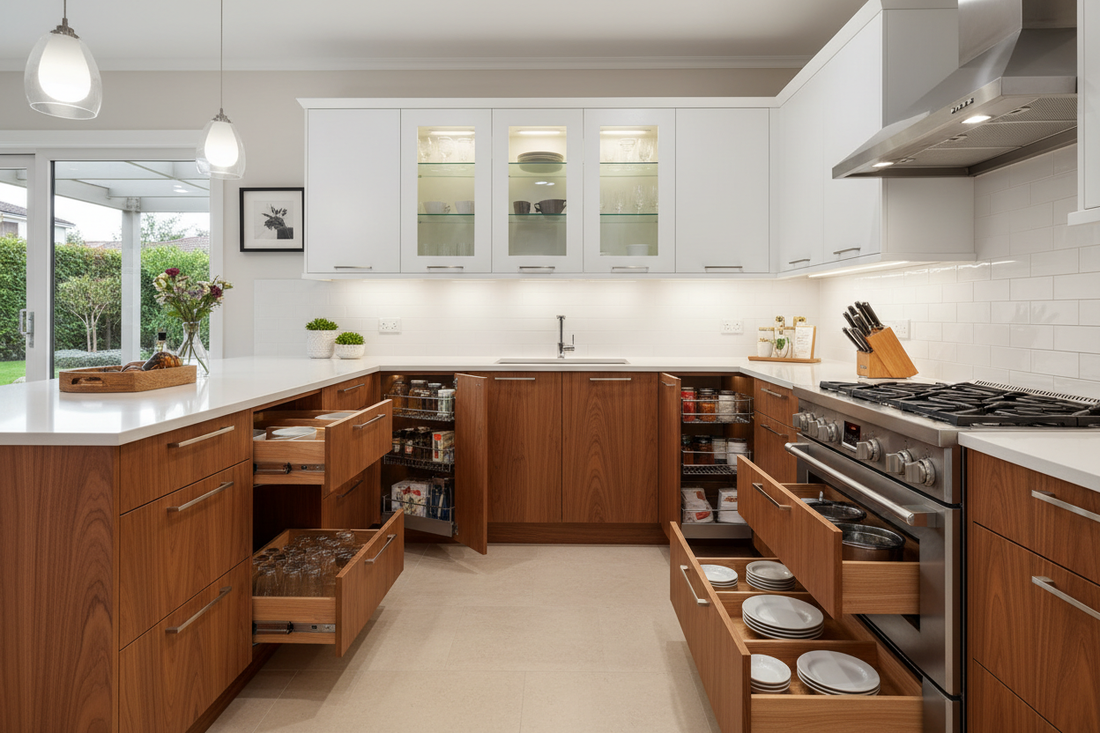 Space-Saving Custom Kitchen Cabinet Solutions for Small Kitchens
