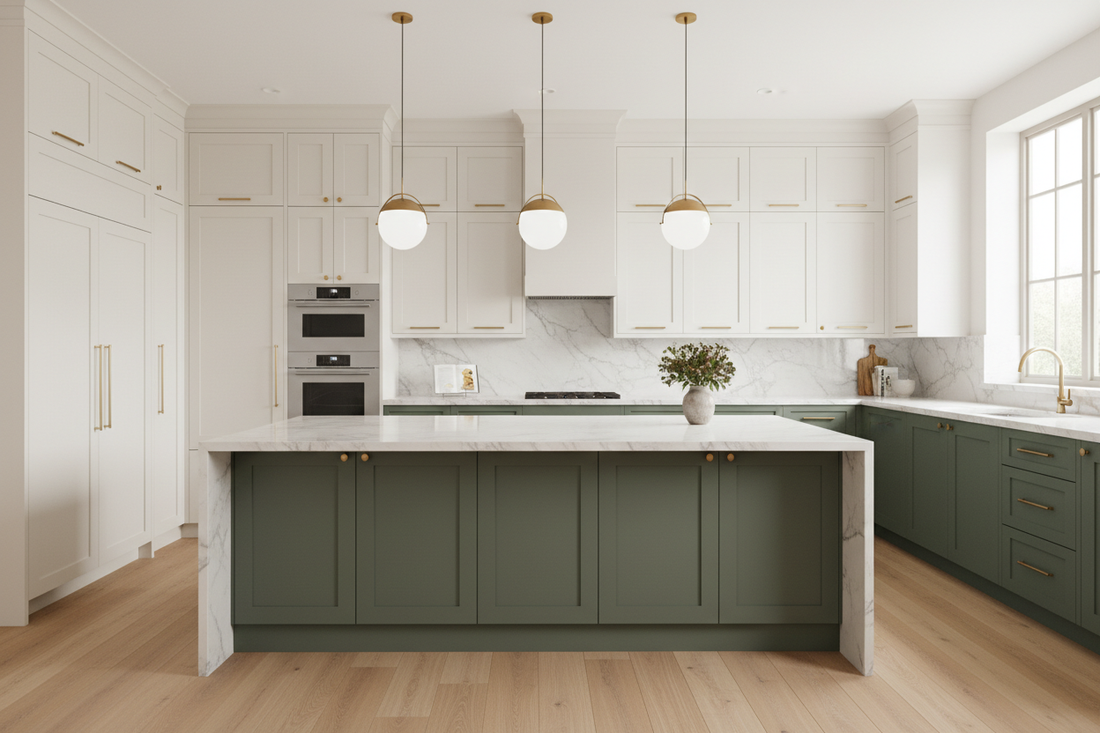two tone kitchen cabinets